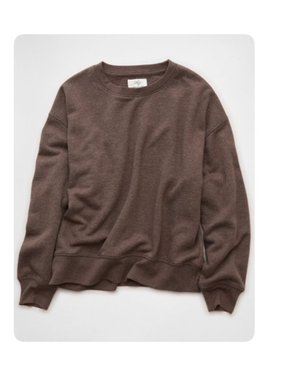 American Eagle Outfitters Brown Crewneck Sweatshirt